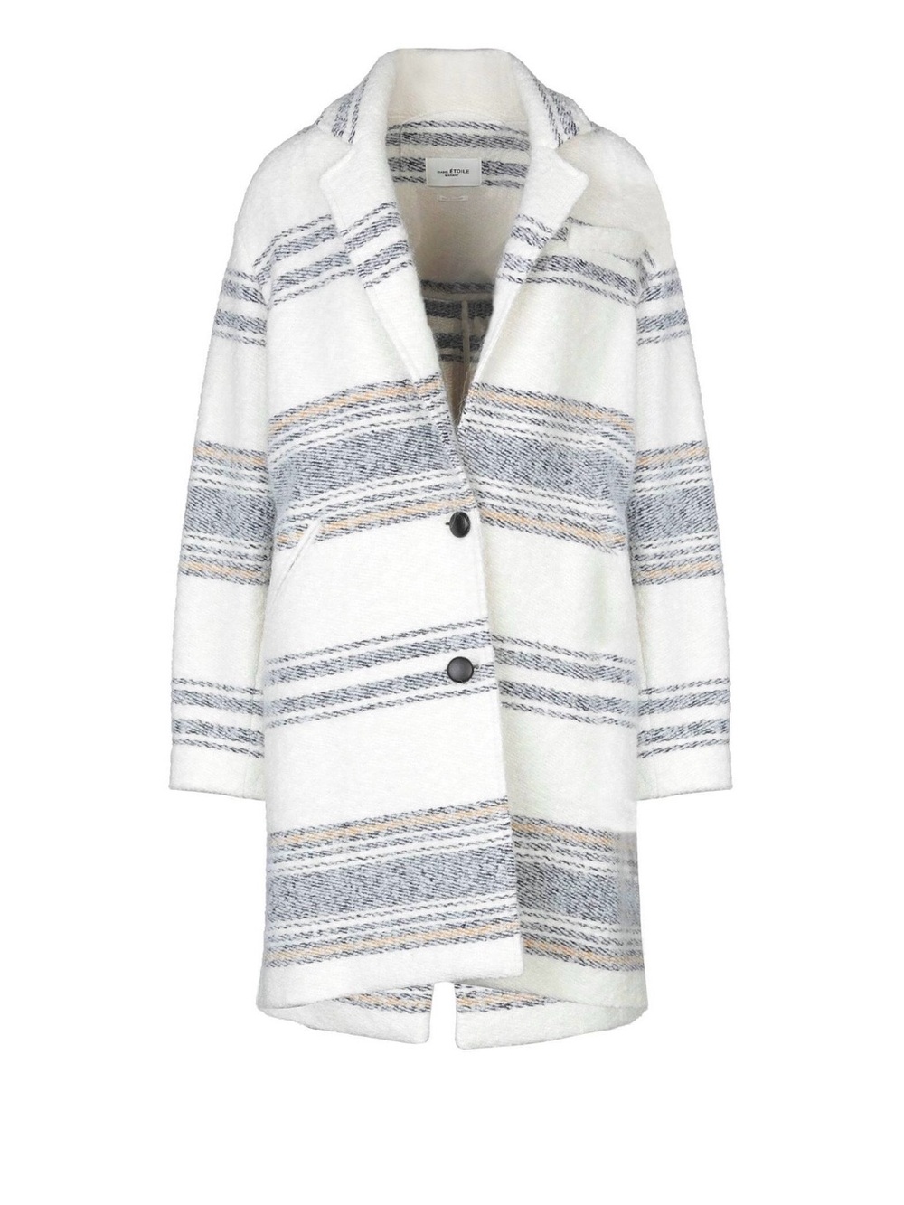 MARANT ÉTOILE
Coats
4 (US) - Striped White Wool-Blend Coat - Women's Jacke